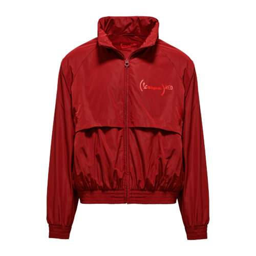 (VESPA)RED Raincoat Front