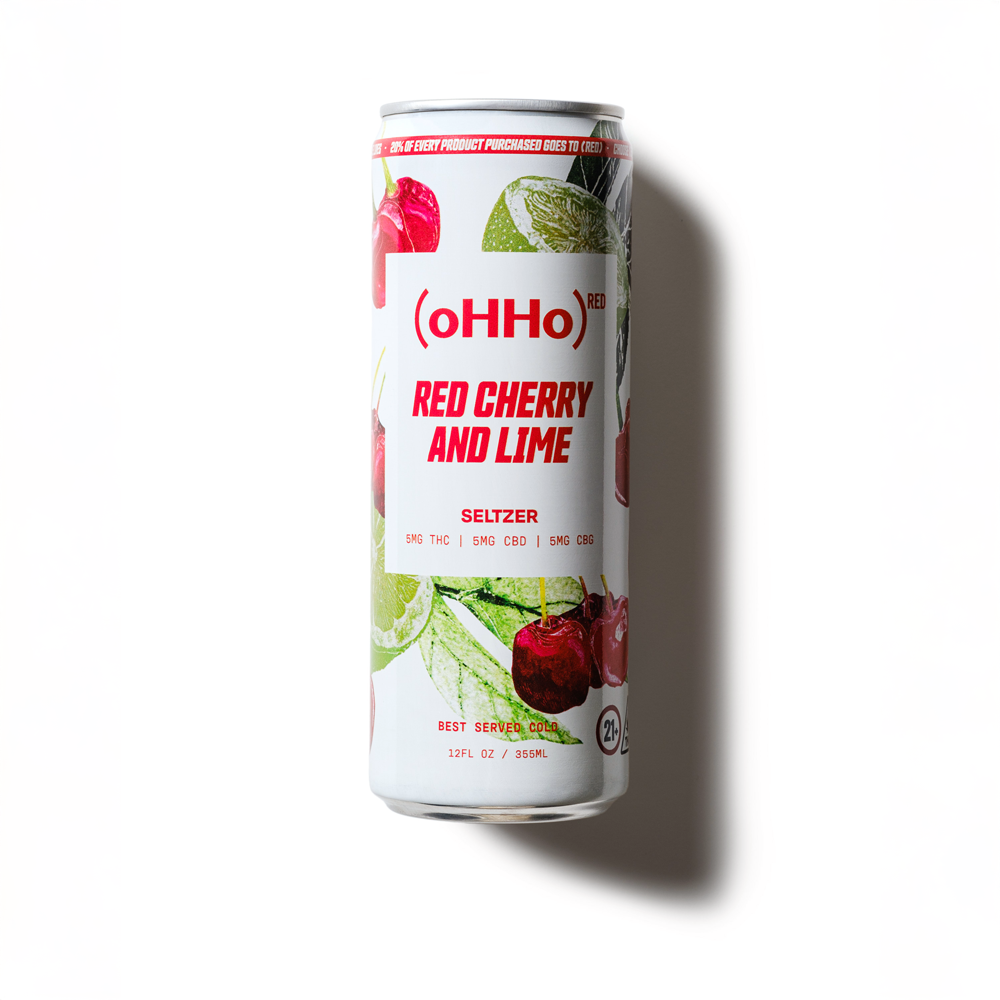 (oHHo)ᴿᴱᴰ Red Cherry and Lime THC Seltzer