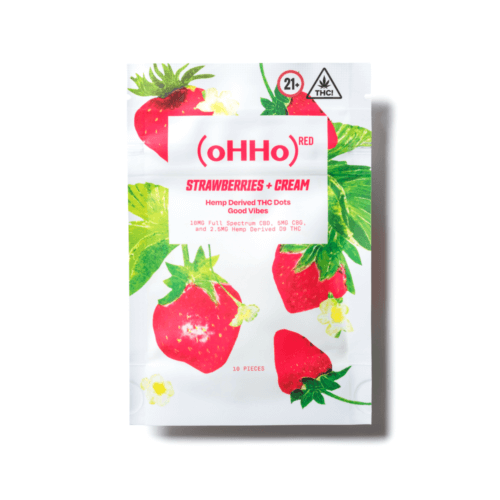 (oHHo)ᴿᴱᴰ Strawberries + Cream Hemp Derived THC Dots