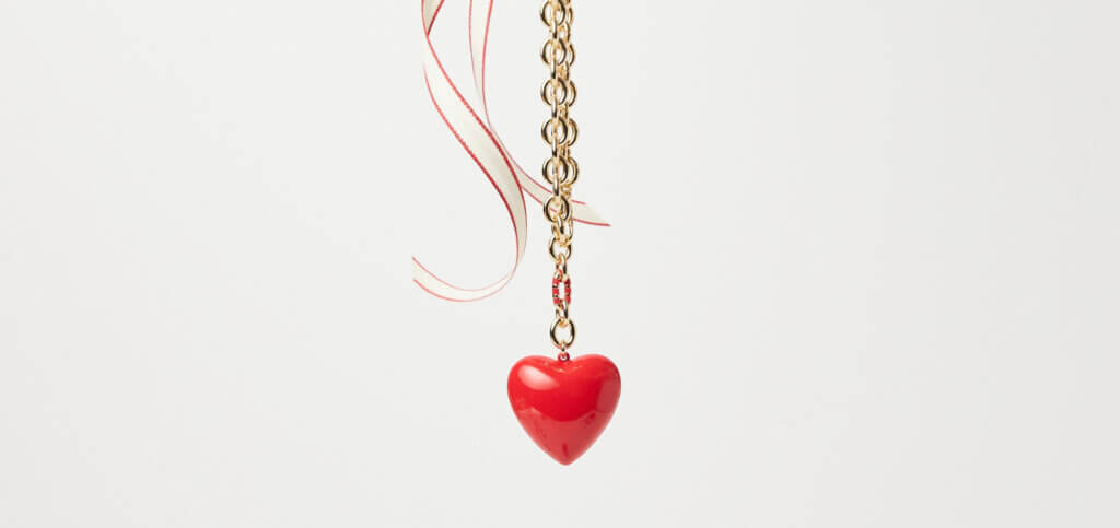 Roxanne Assoulin puffy heart necklace